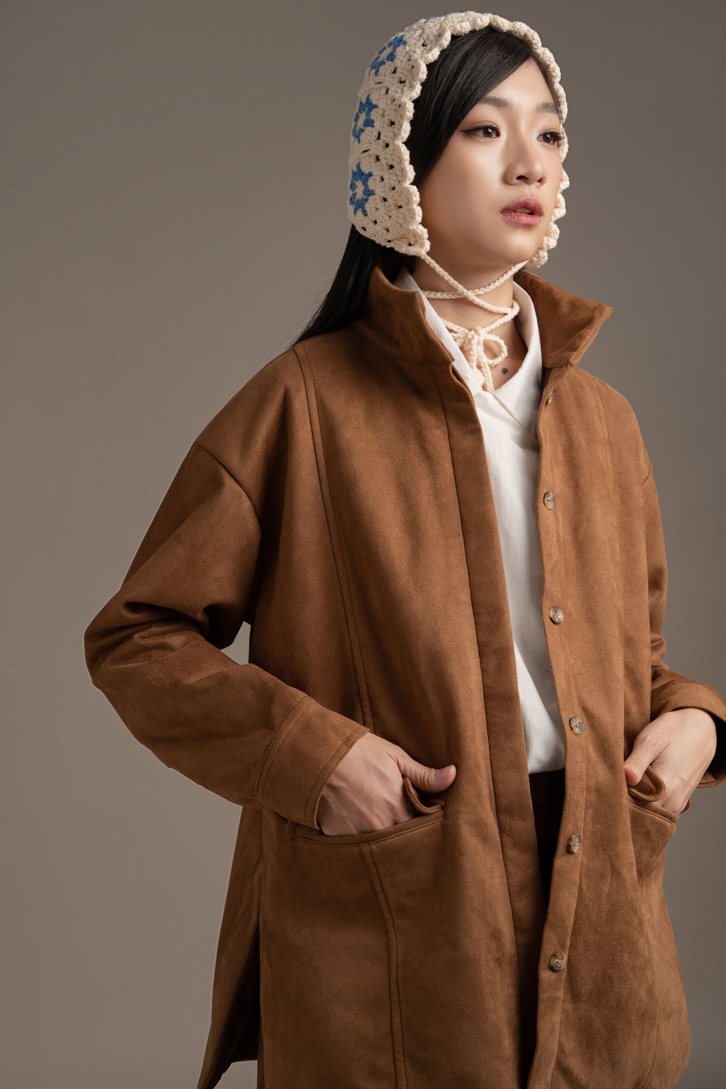 THC Suede Jacket In Toffee (Ready Shipment Date 08 - 15 December 2025)