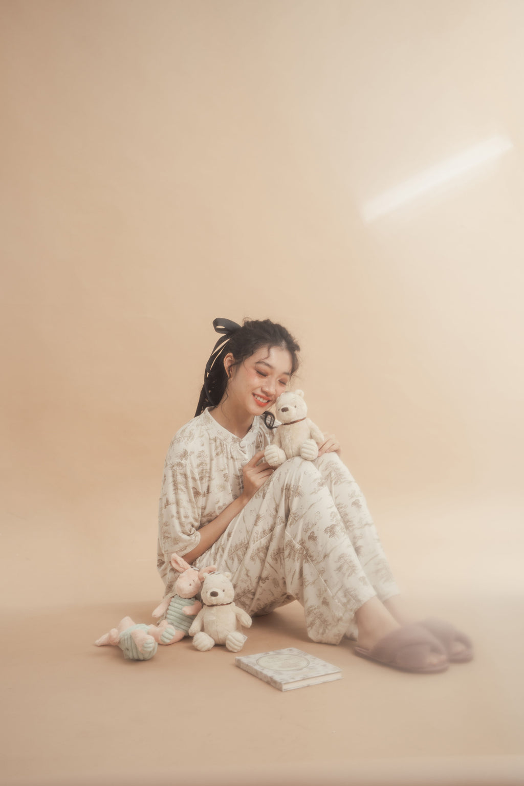 WTP Ruffle Homewear Set in Cream