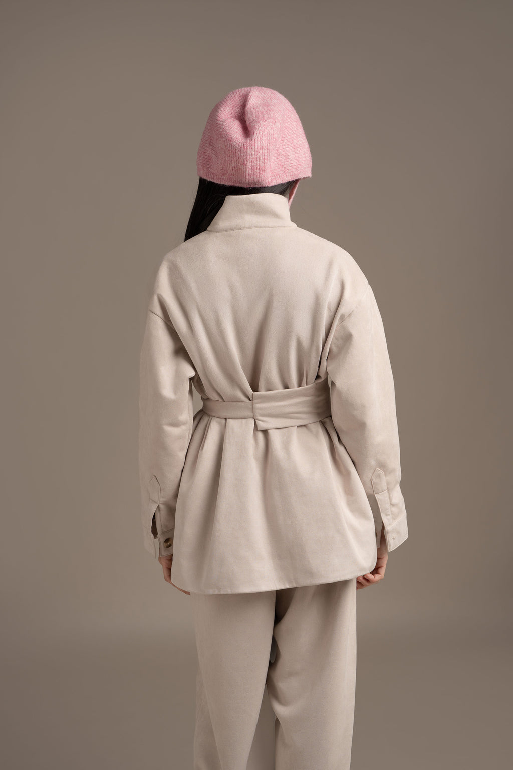 THC Suede Jacket In Winter Fog