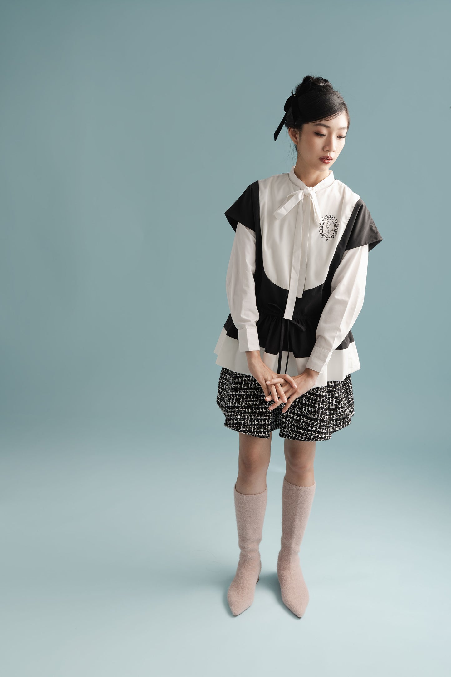 Cinderella Peplum Top In Licorice