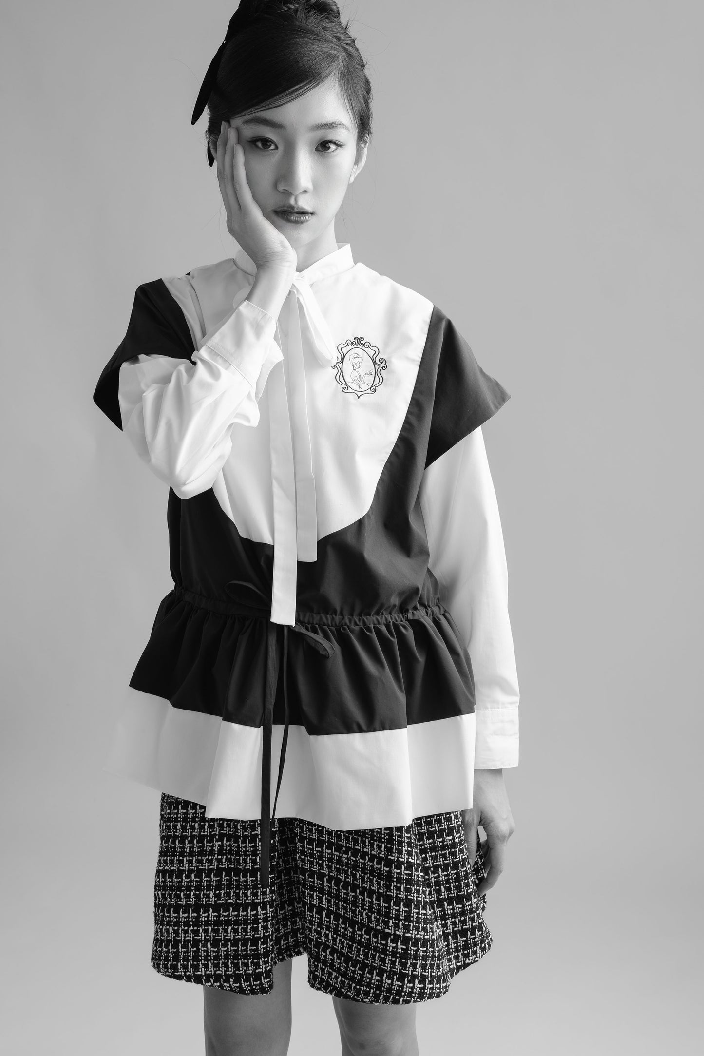 Cinderella Peplum Top In Licorice