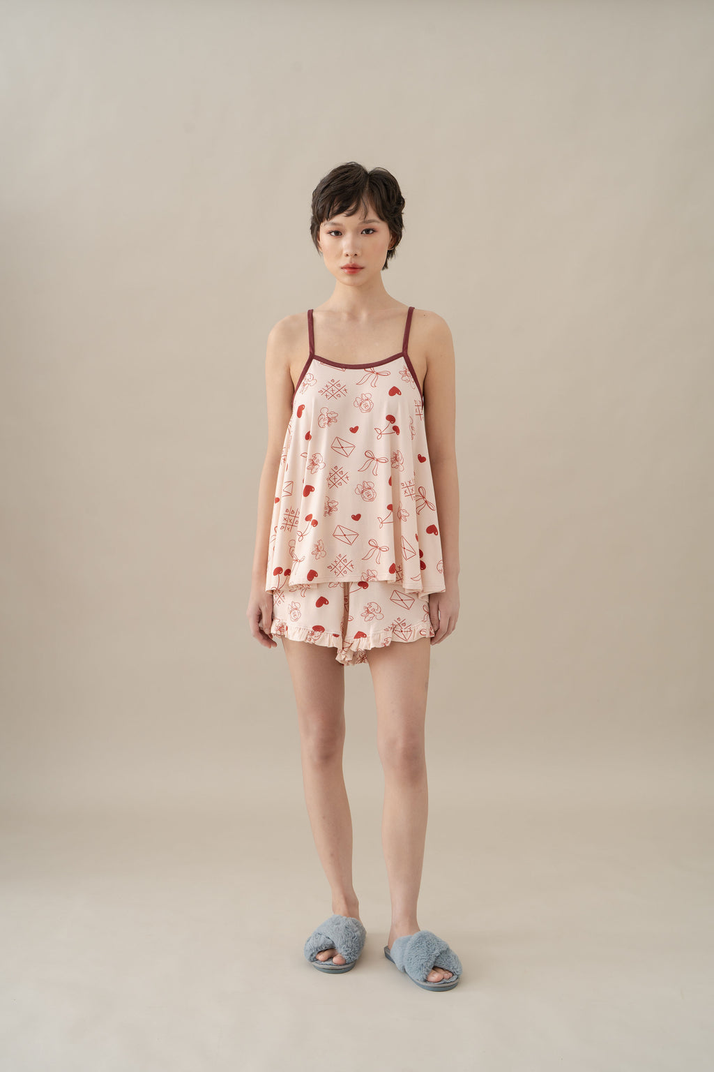 MM Sleeveless Pajamas Set in Hey Baby