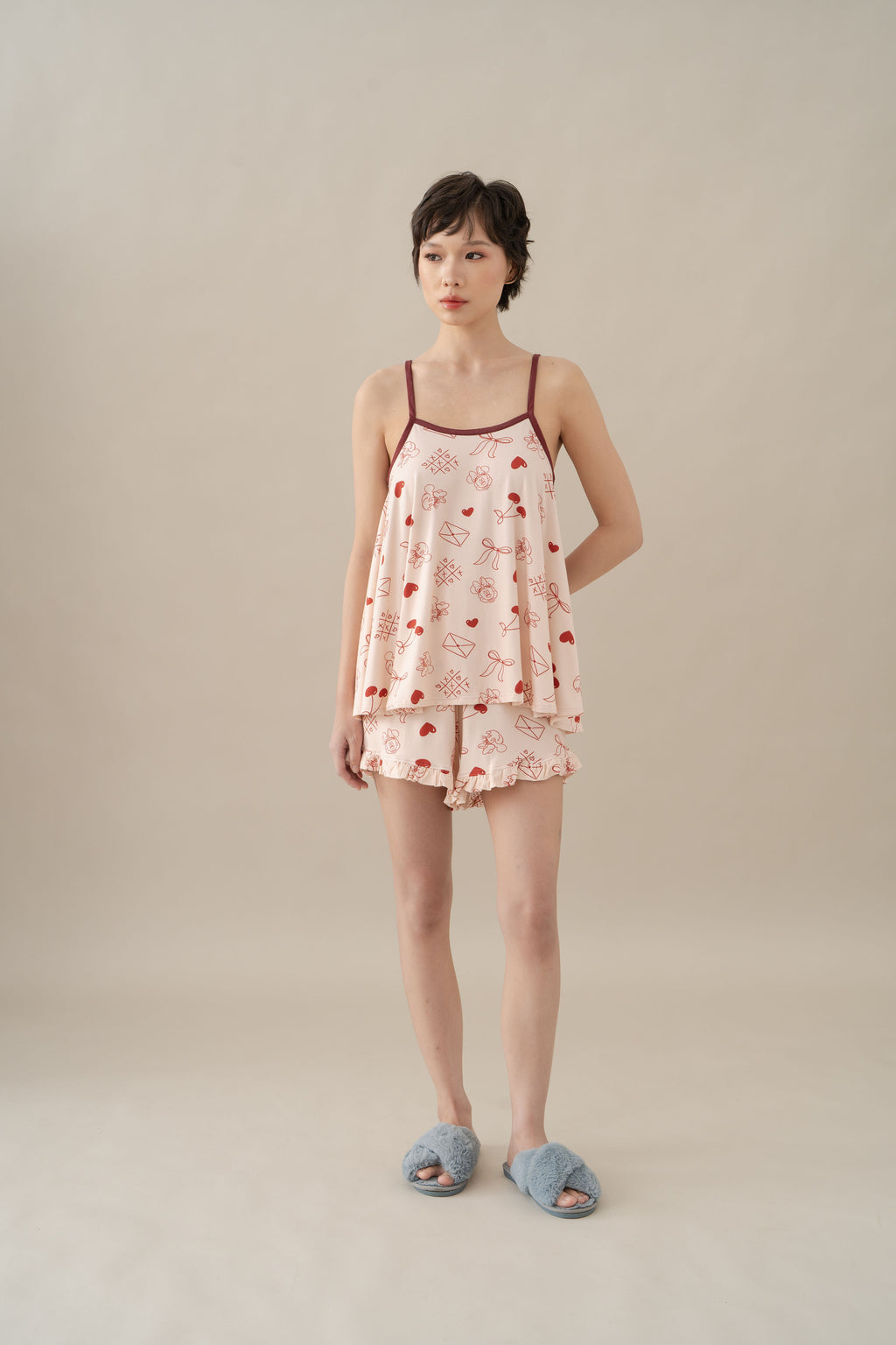 MM Sleeveless Pajamas Set in Hey Baby