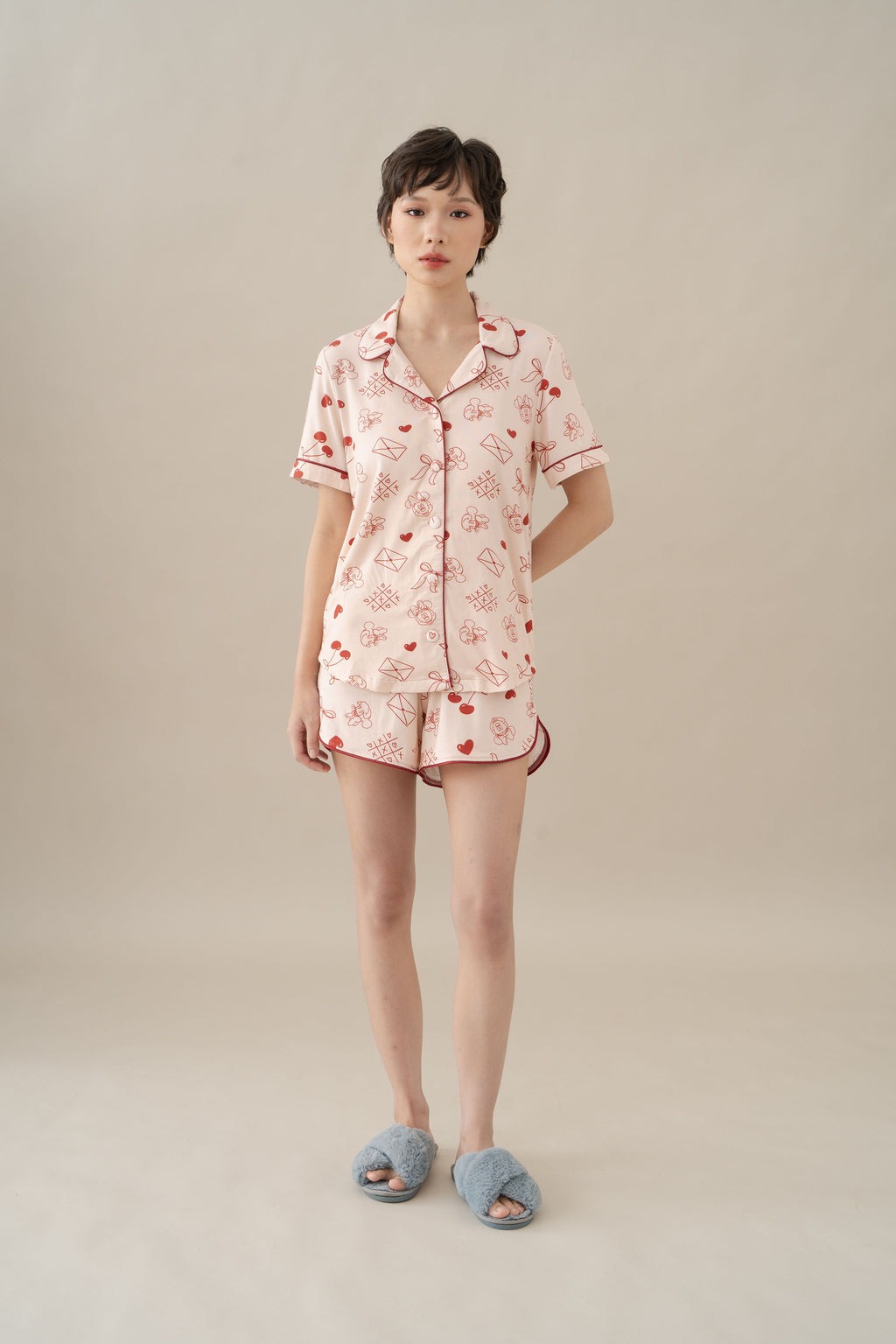 MM Pajamas Set in Hey Baby