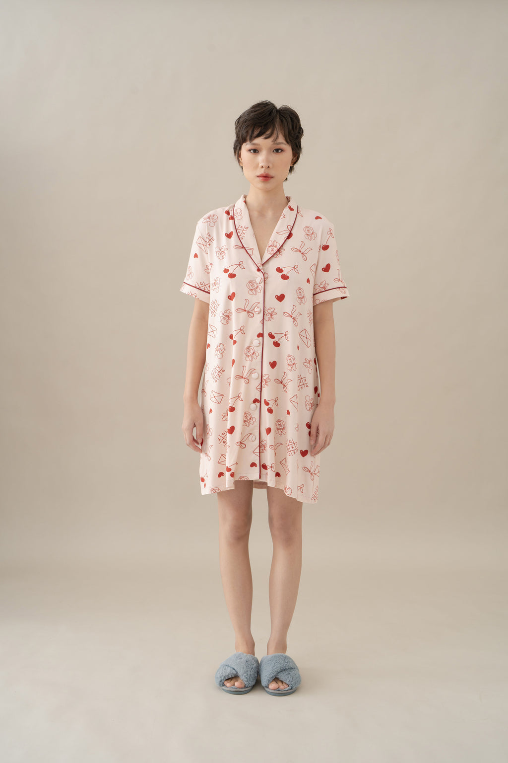 MM Shirt Dress in Hey Baby