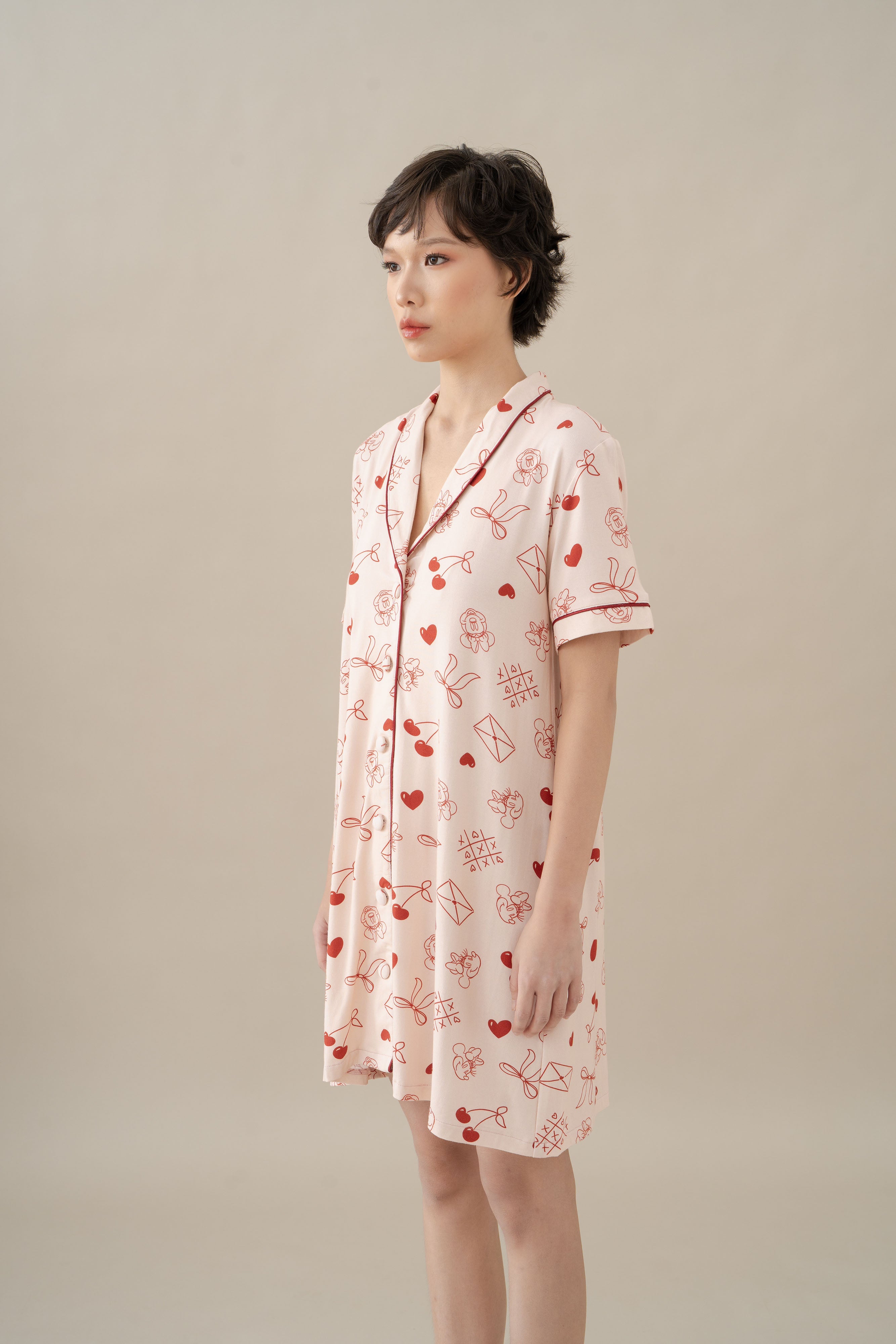 MM Shirt Dress in Hey Baby