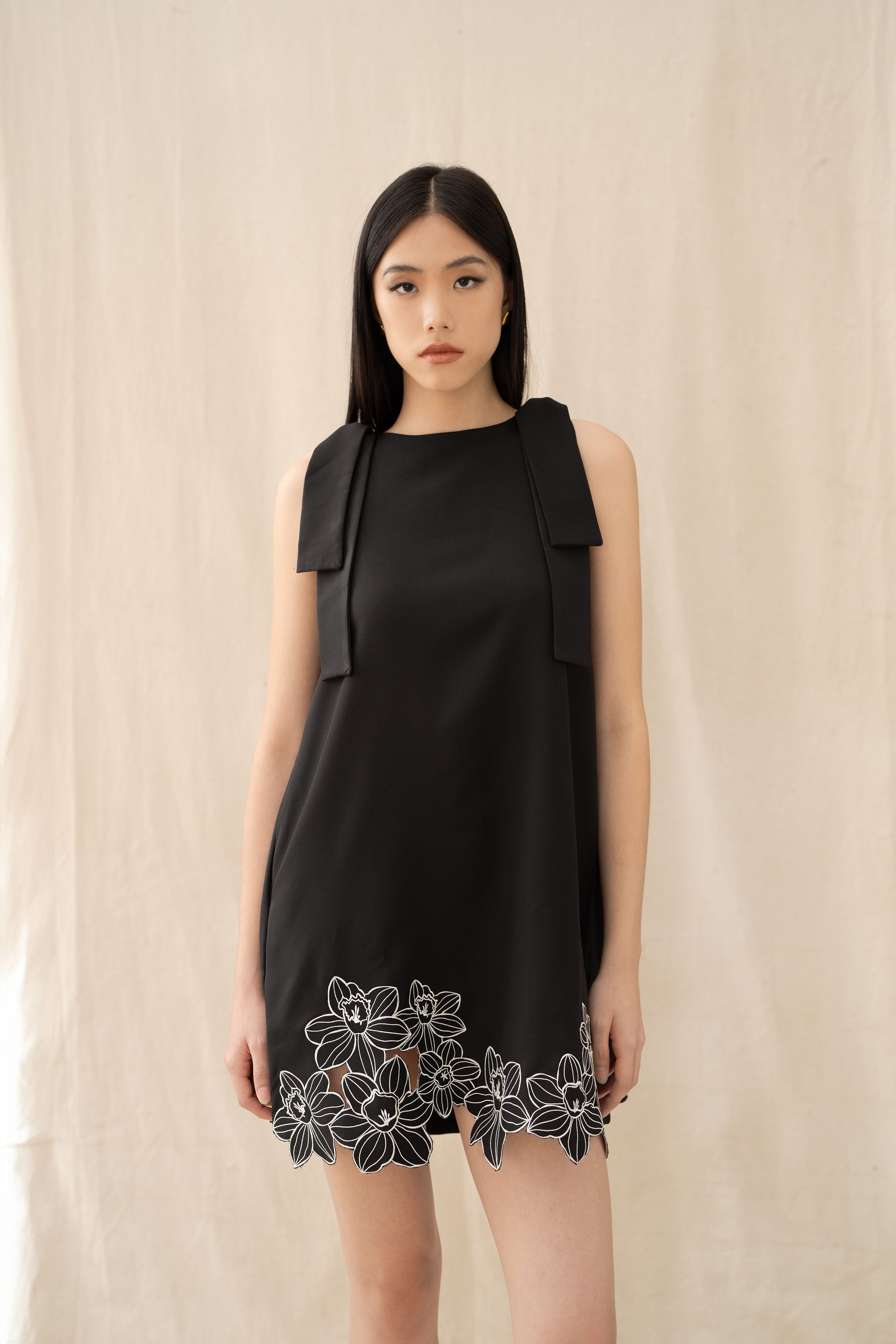 Essence Mini Dress With Embroidery