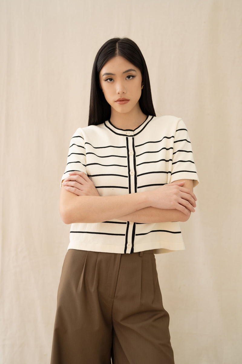 Essence Stripe Knit Top