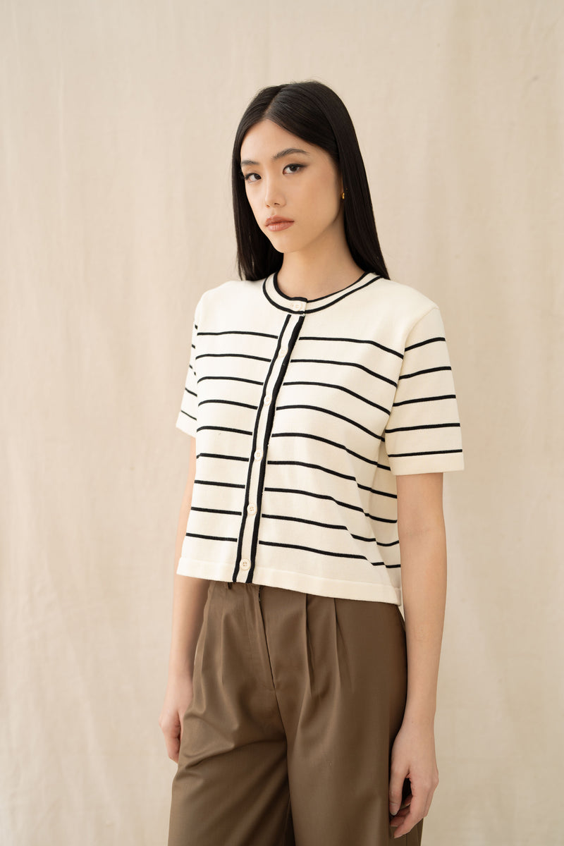 Essence Stripe Knit Top