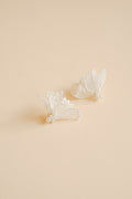 Quiet Lacey Pearl Earrings in Buttermilk