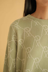 Wherever You Go Anagram Knit Sweater