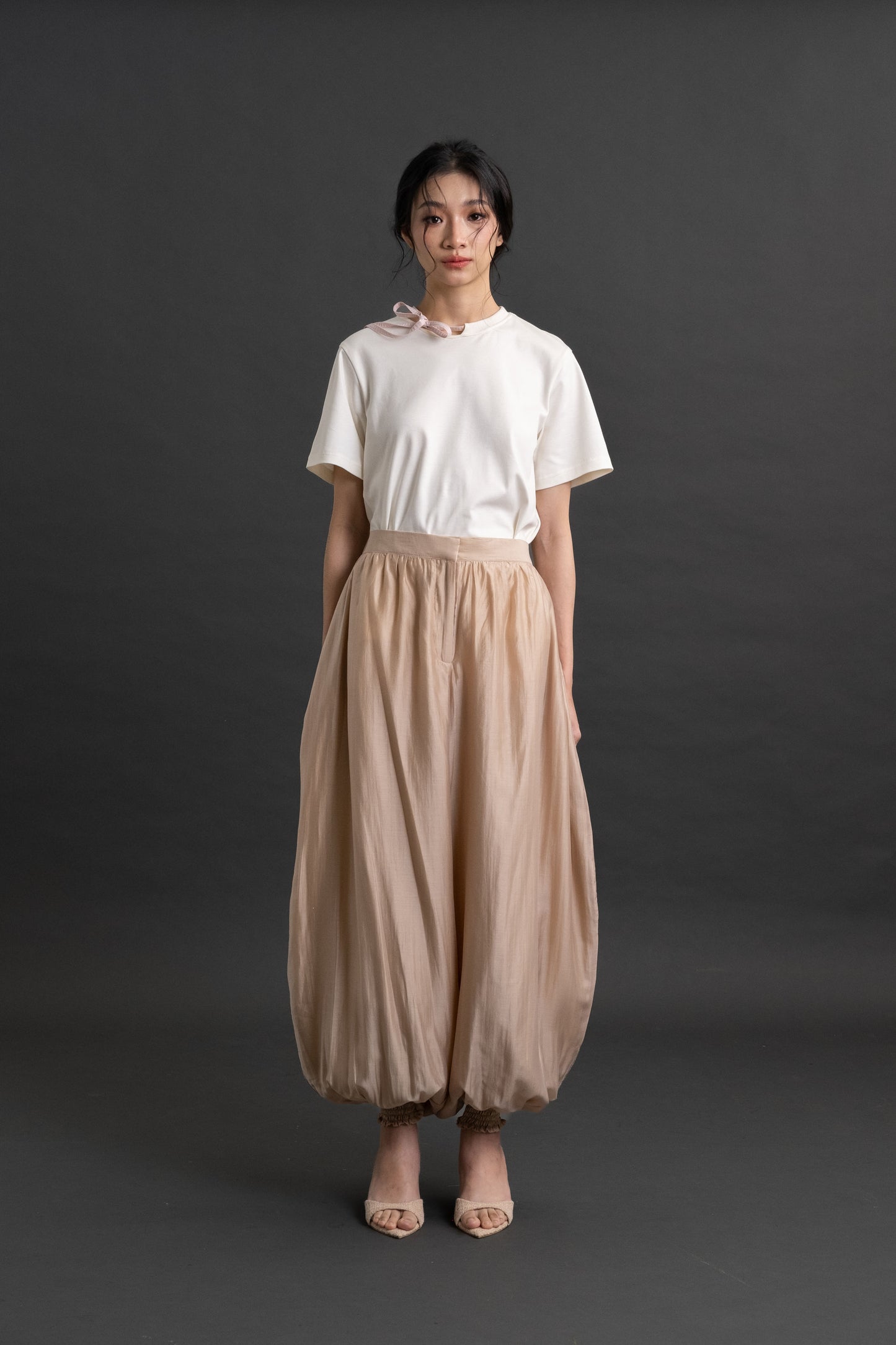 DA Puff Pants in Beige