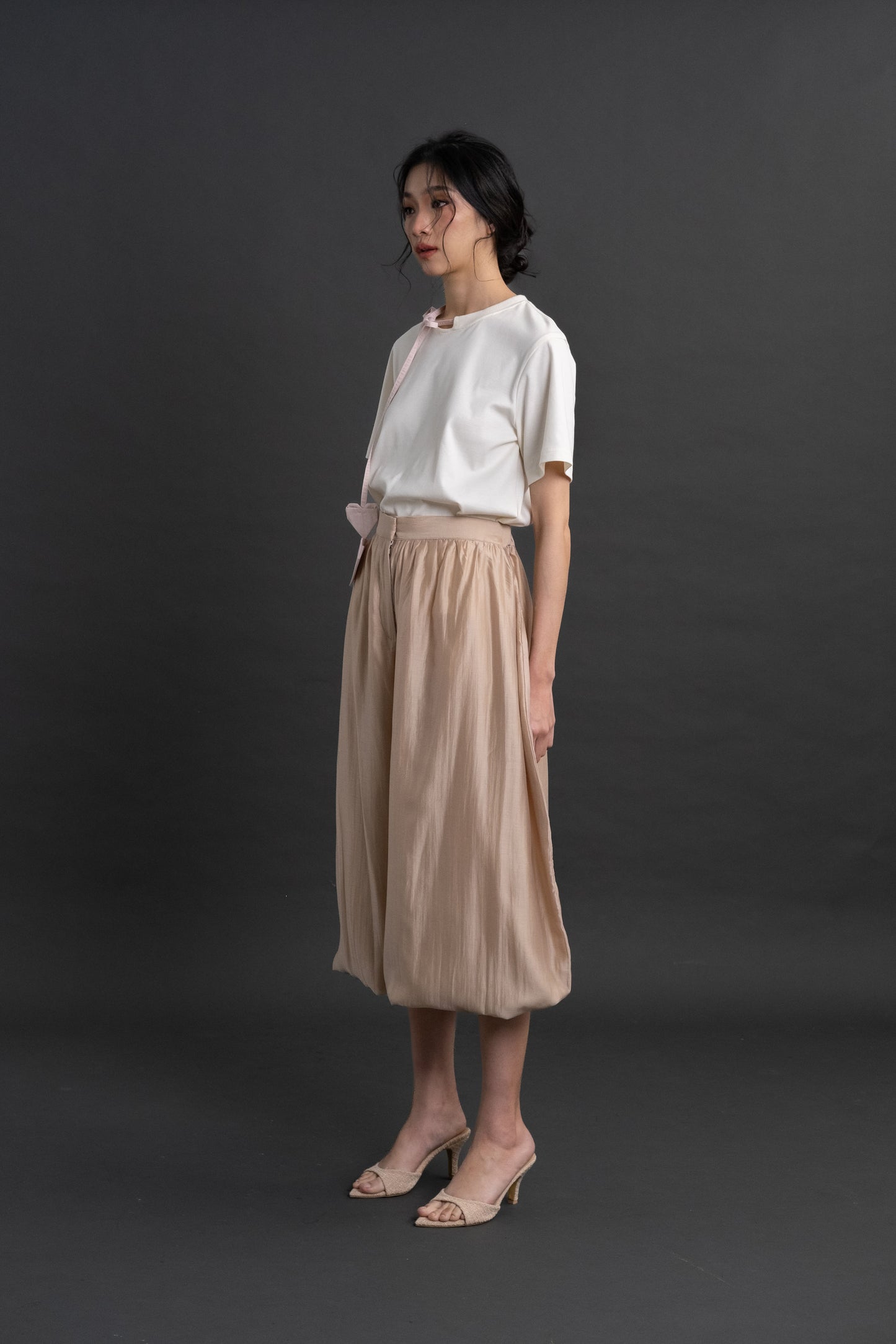 DA Puff Pants in Beige
