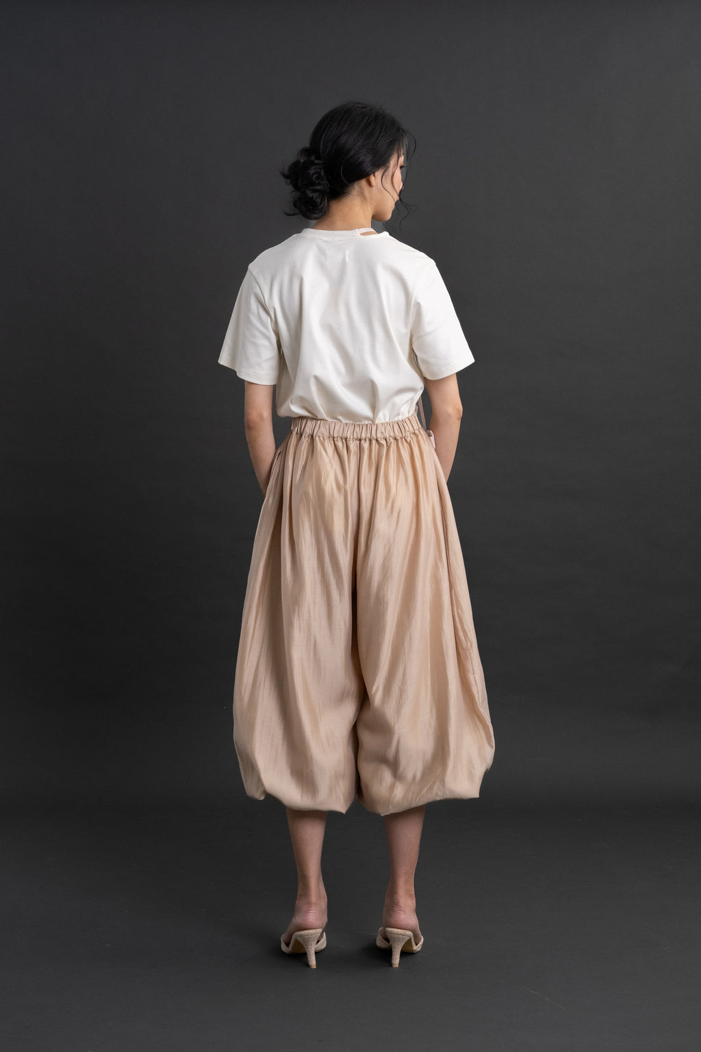 DA Puff Pants in Beige