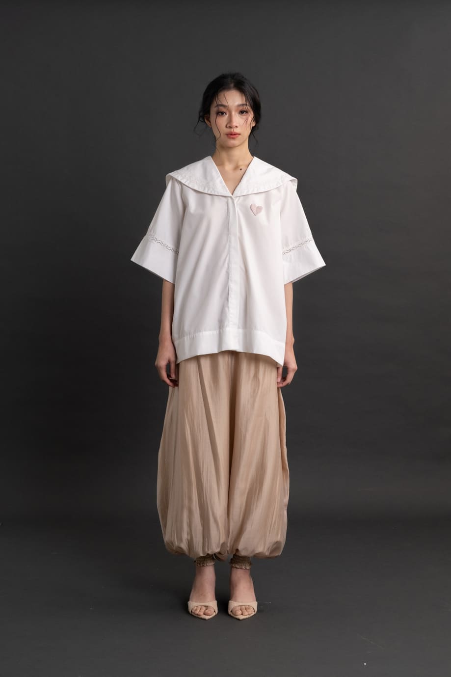 DA Puff Pants in Beige