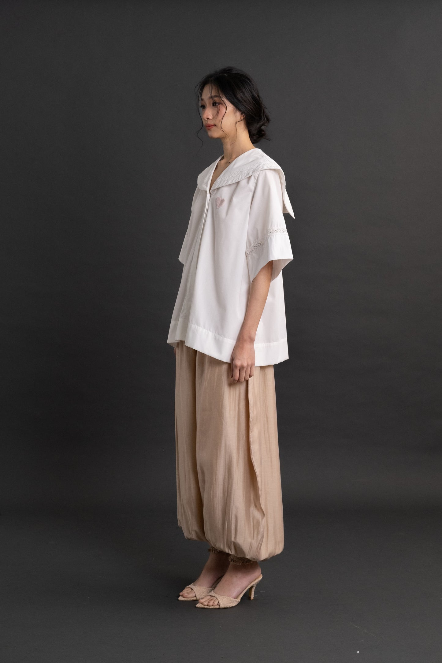 DA Big Collar Shirt in Buttermilk