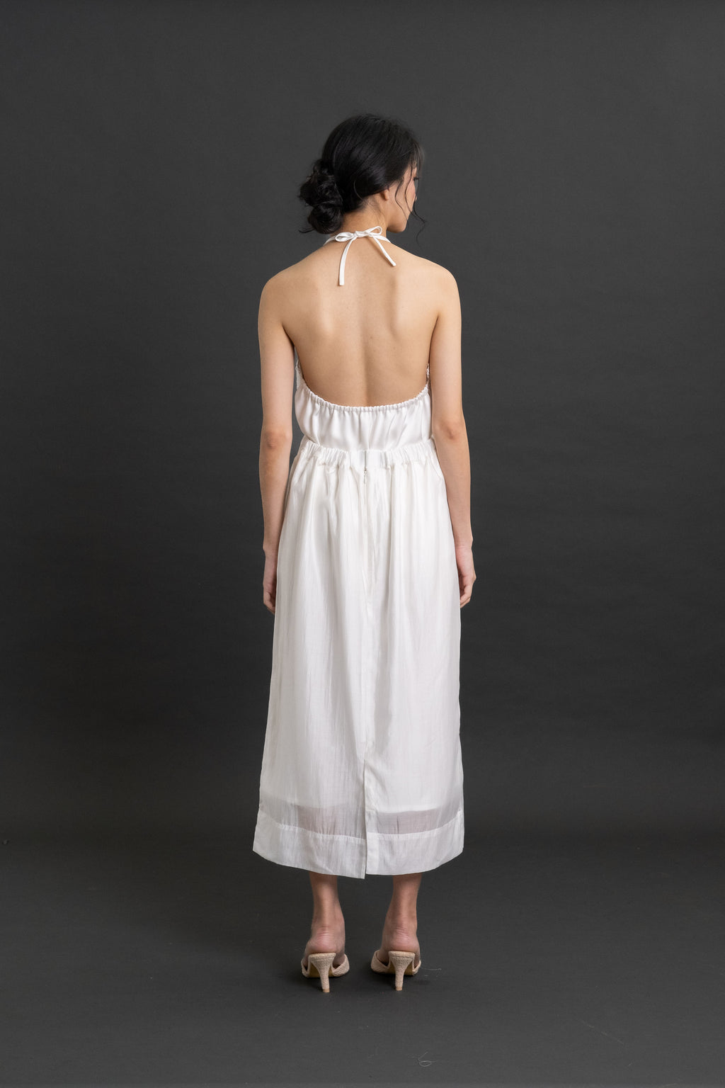 DA Letter Skirt in Buttermilk