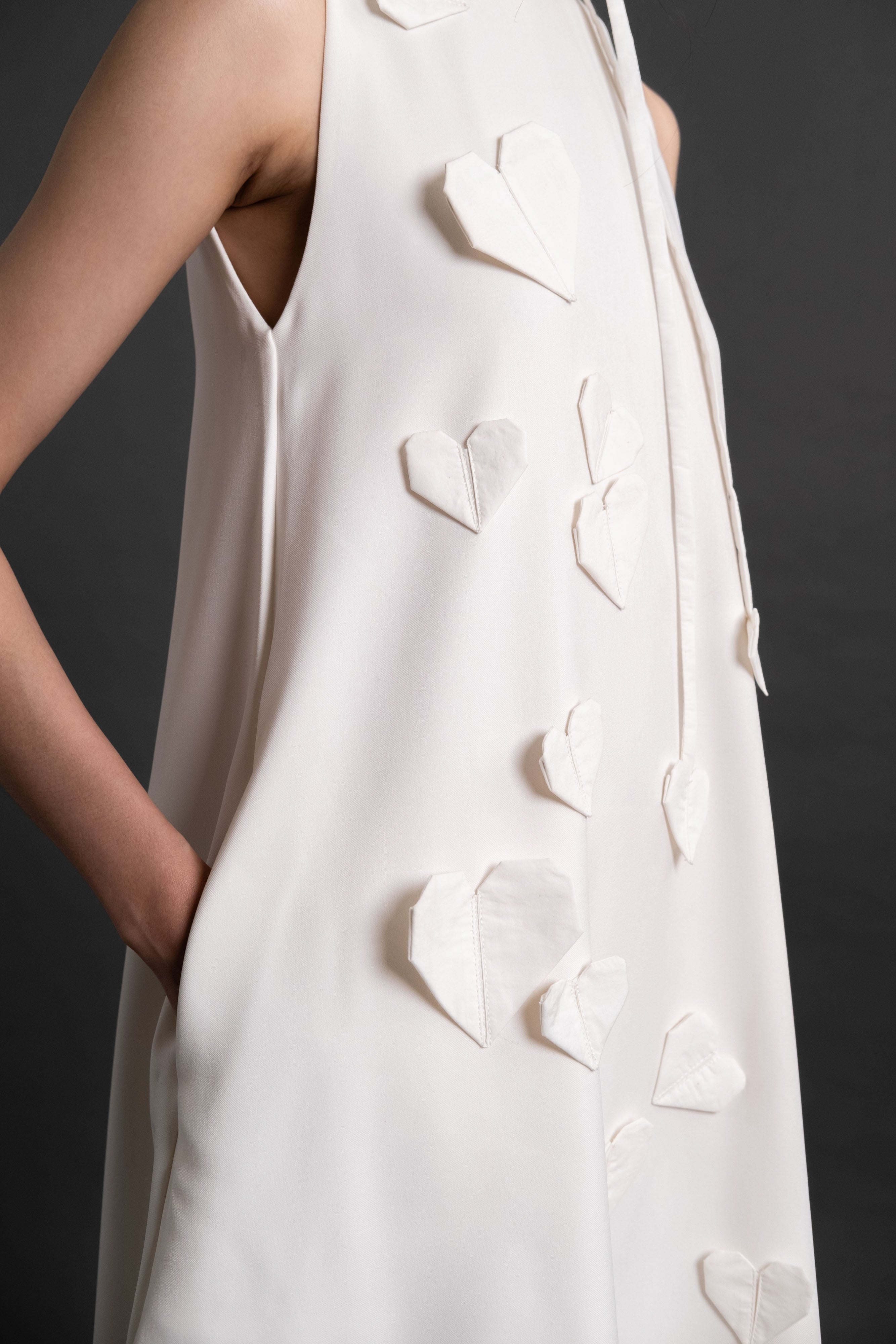 DA Origami Mini Dress in Buttermilk