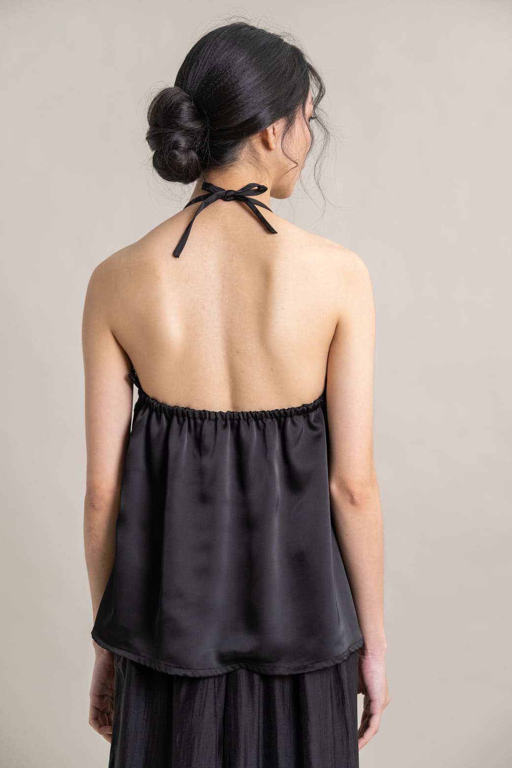 DA Lace Letter Top in Licorice