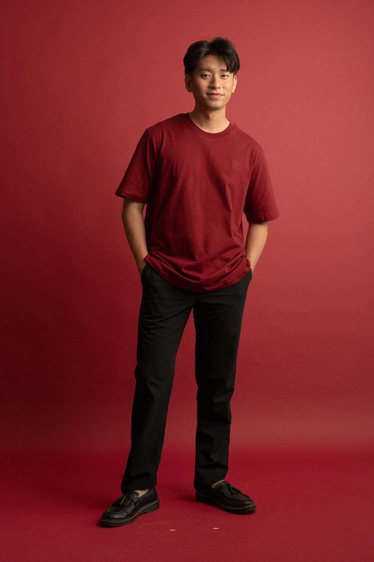 NVR Anagram T-shirt in Cherry