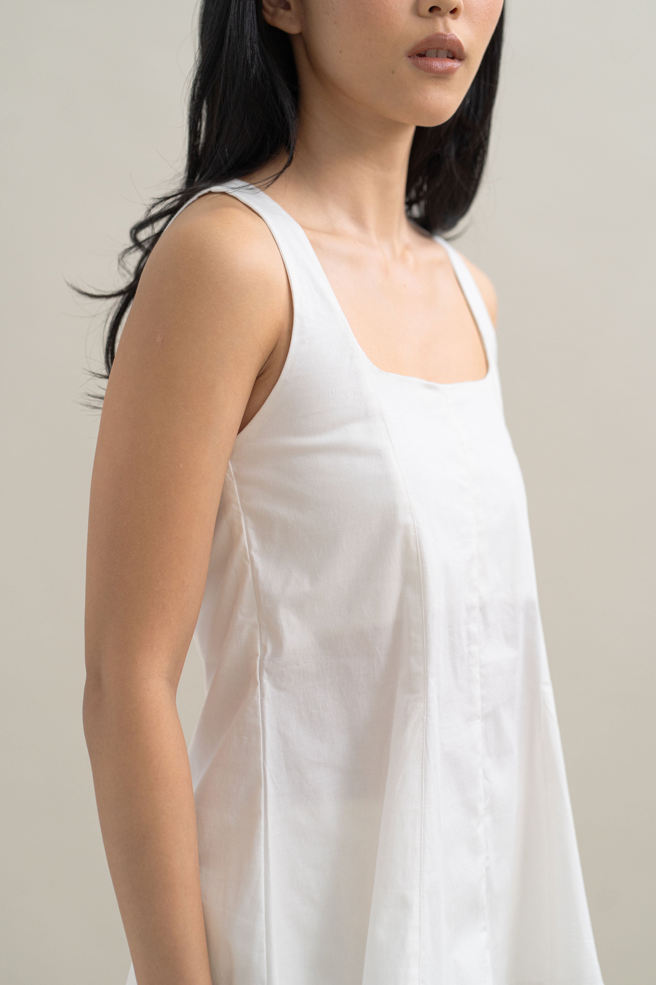 TM Peplum Top in Buttermilk