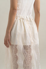 TM Lace Skirt in Buttermilk