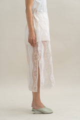 TM Lace Skirt in Buttermilk