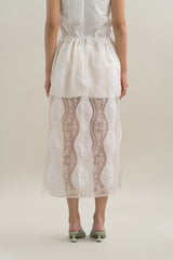 TM Lace Skirt in Buttermilk