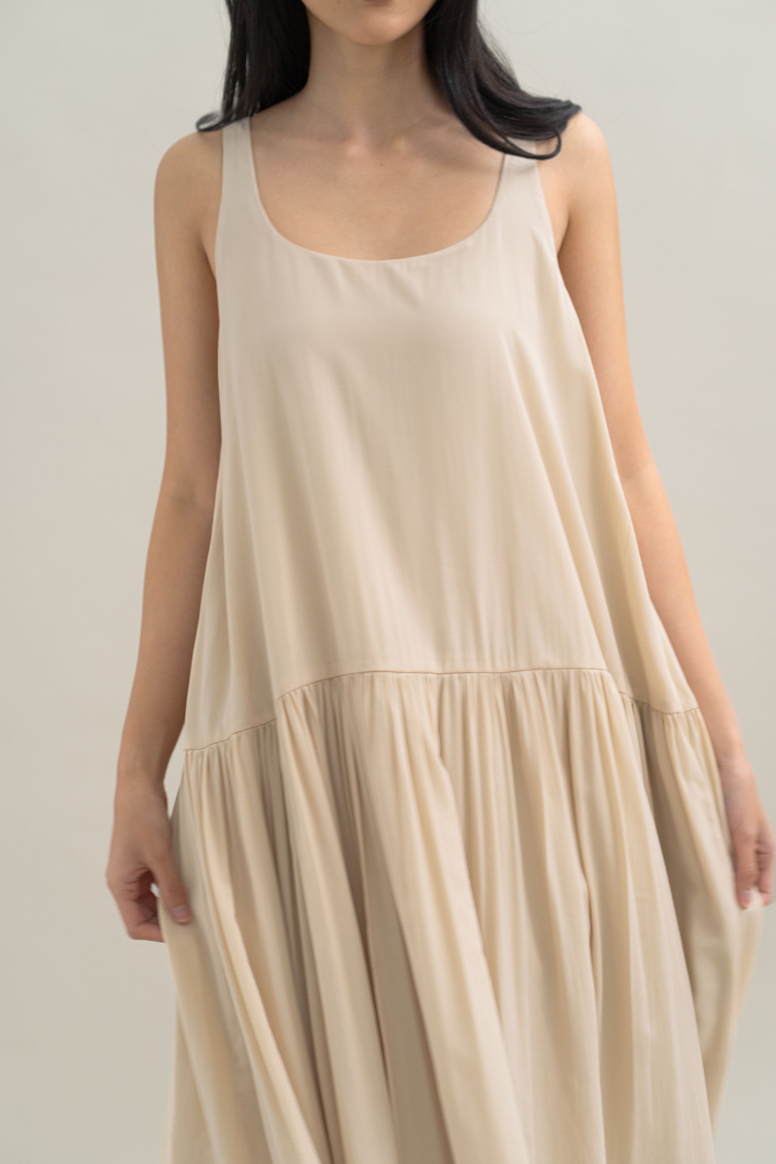 TM Round Dress in Cream