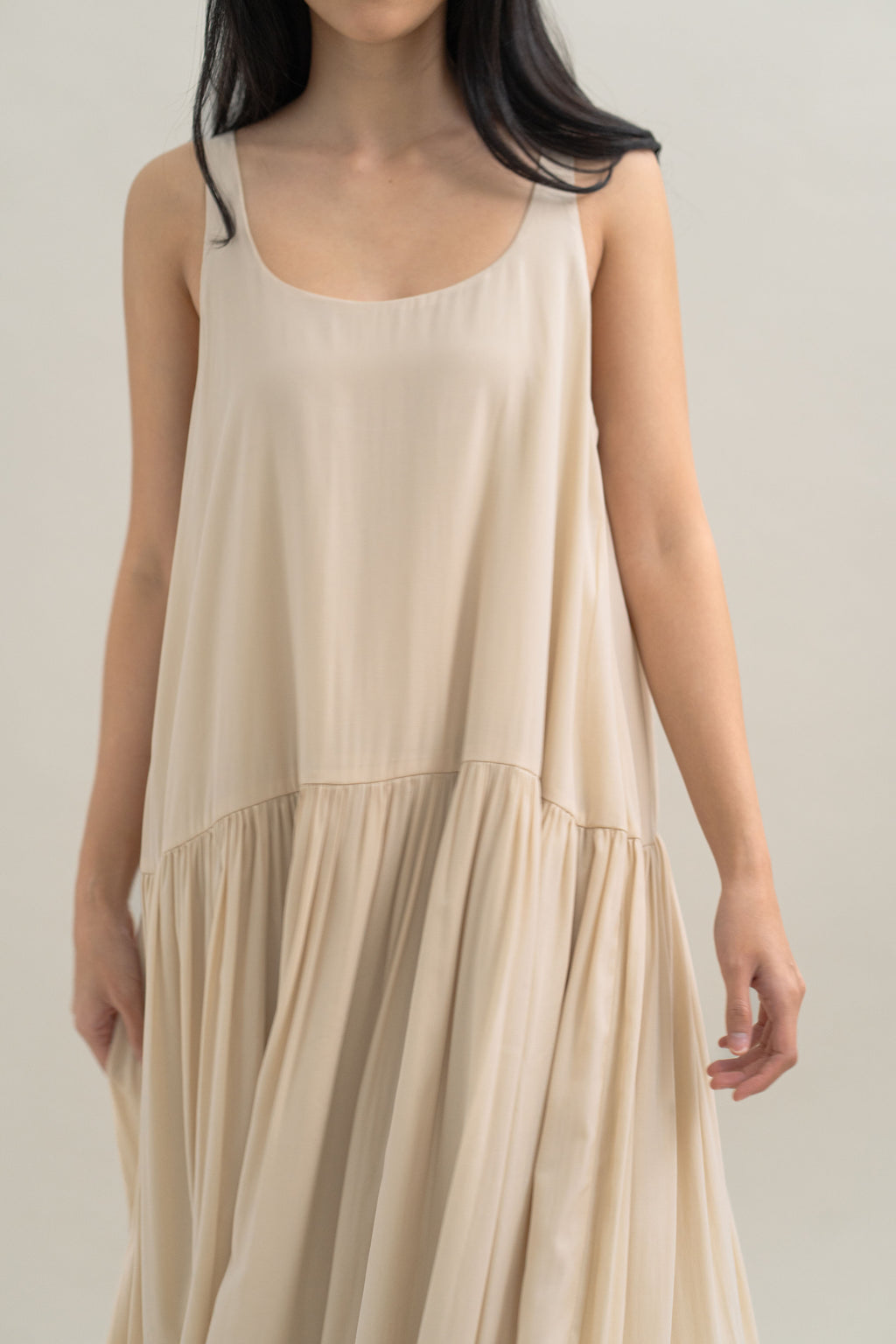 TM Round Dress in Cream
