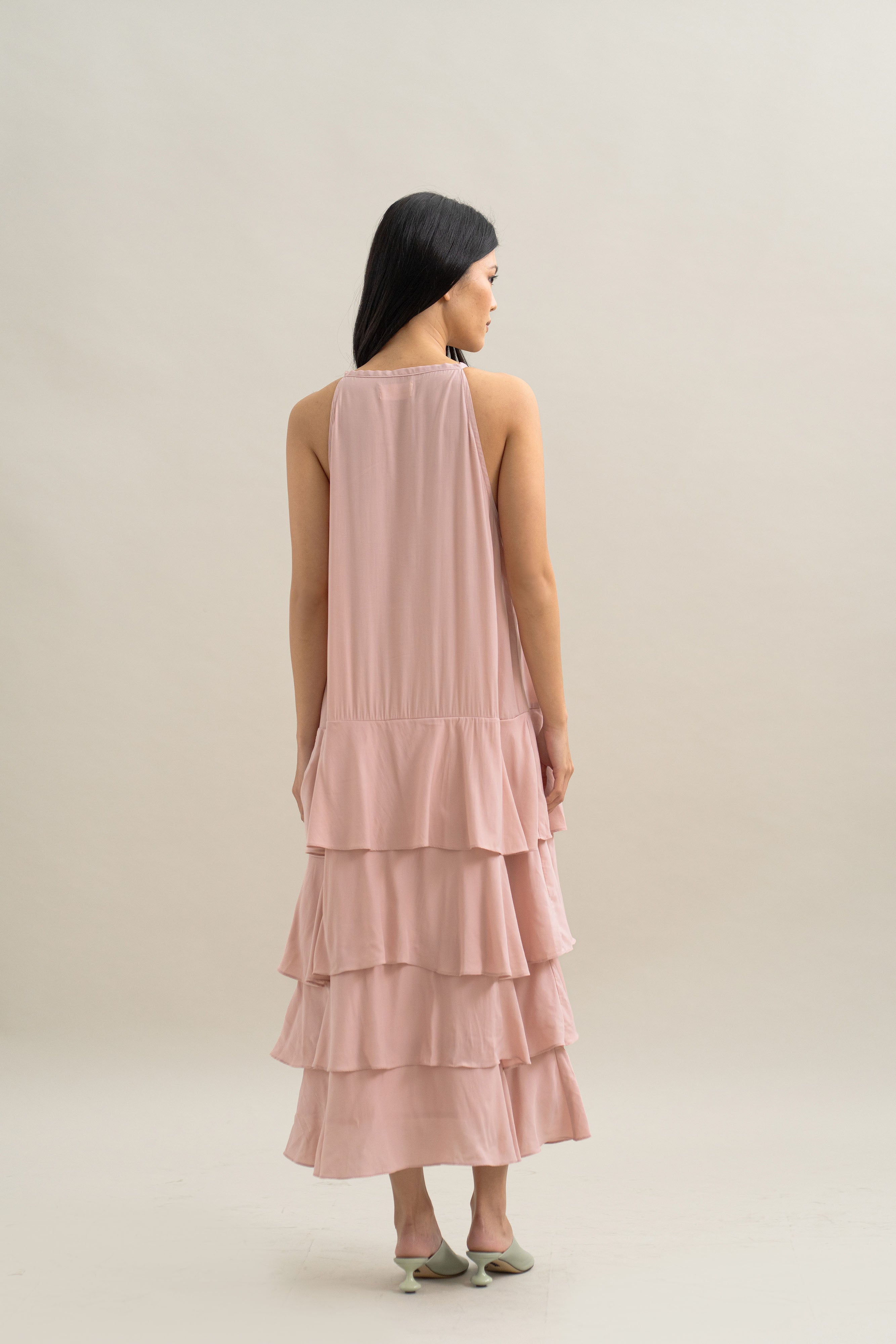 TM Ruffled Dress in Hey Baby