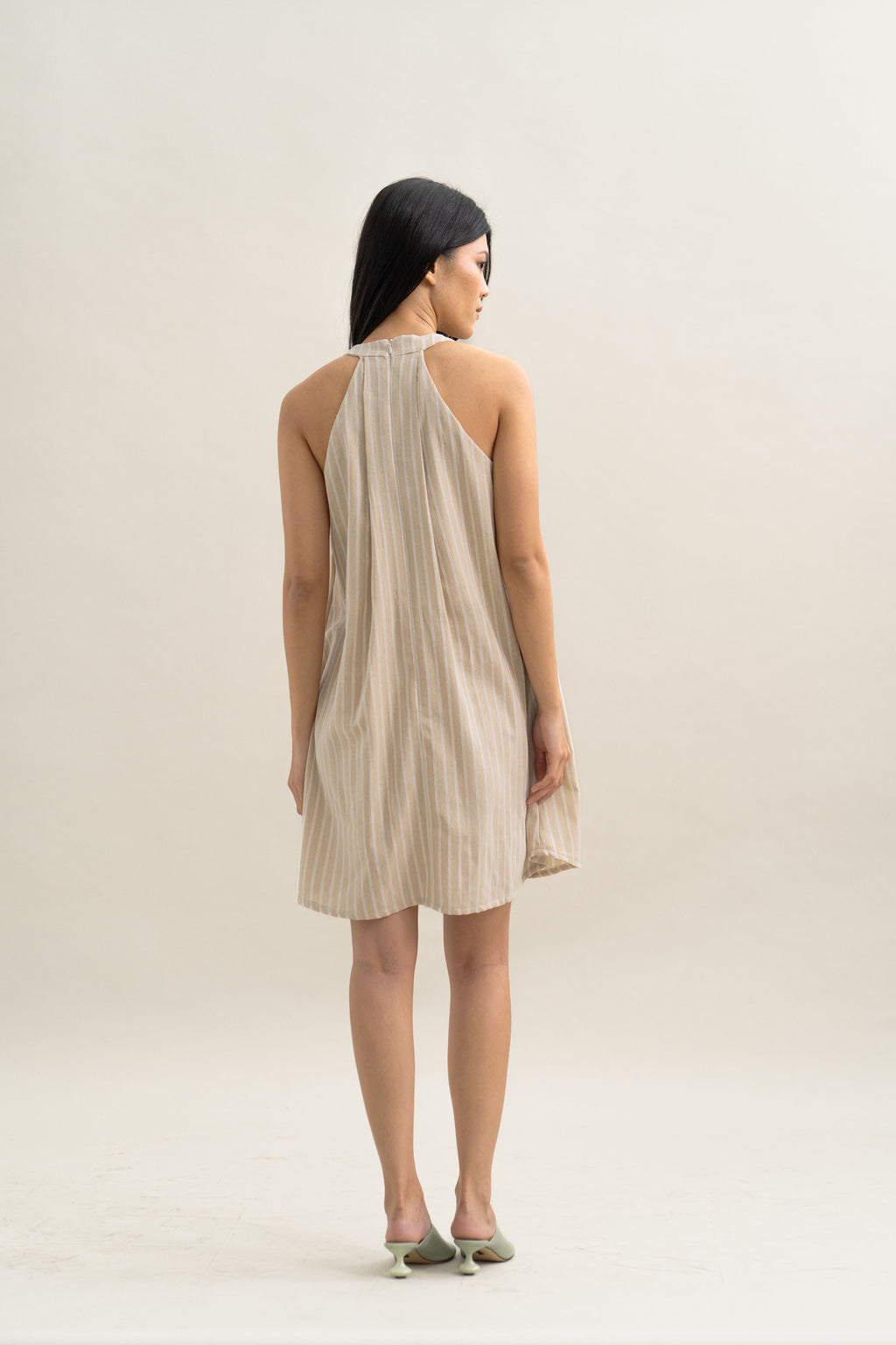 TM Stripe Mini Dress in Oat
