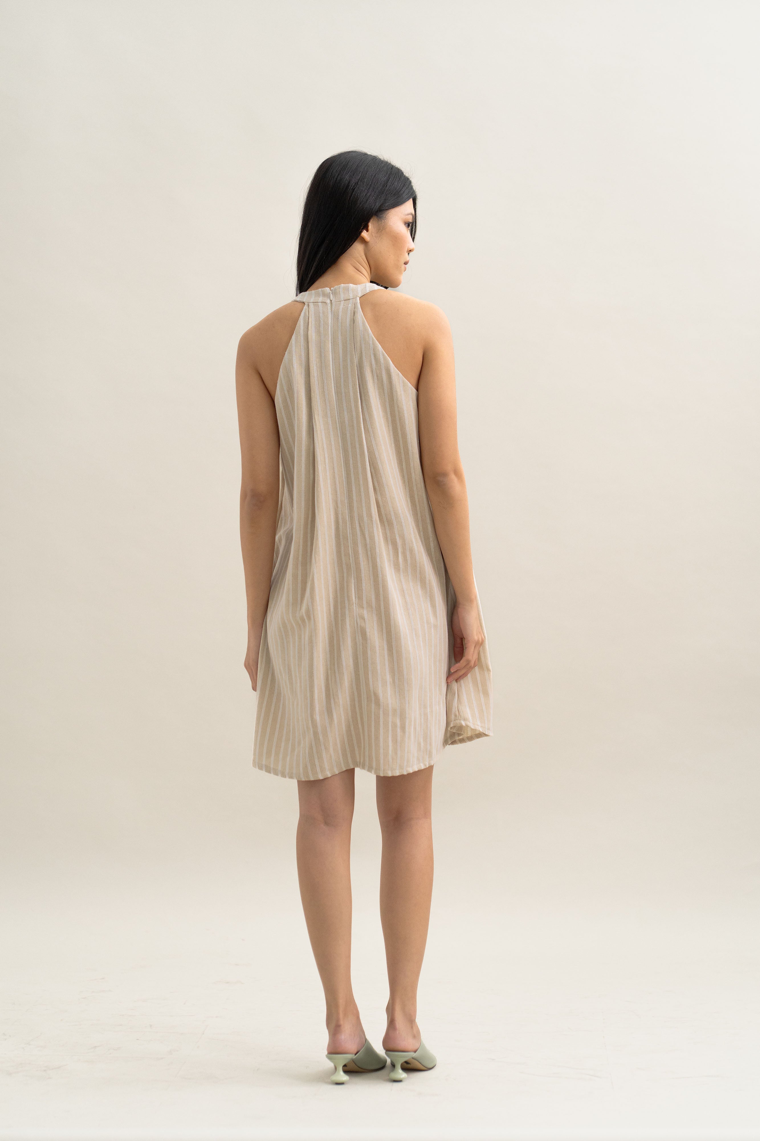 TM Stripe Mini Dress in Oat