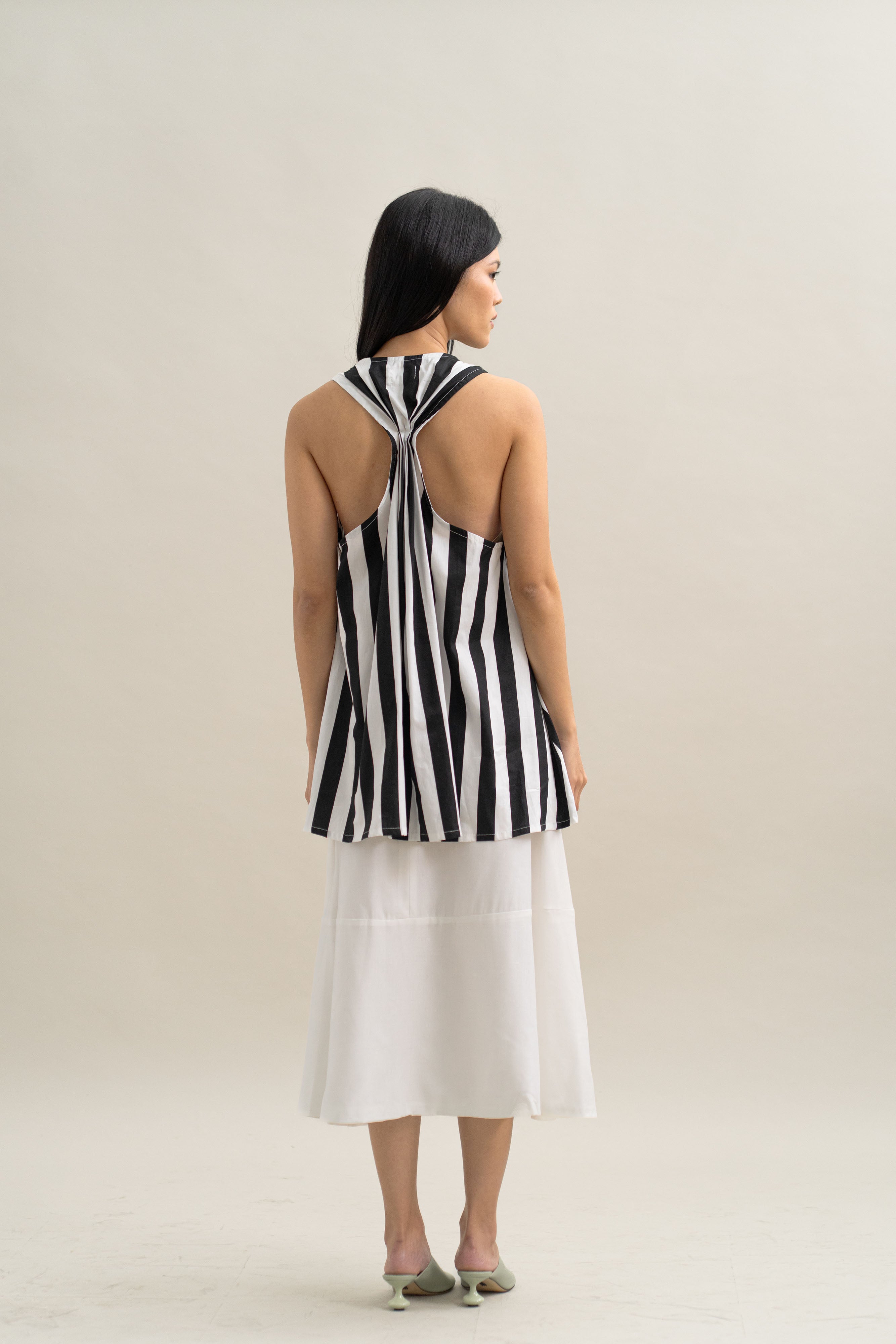 TM Stripe Tanktop in Monochrome