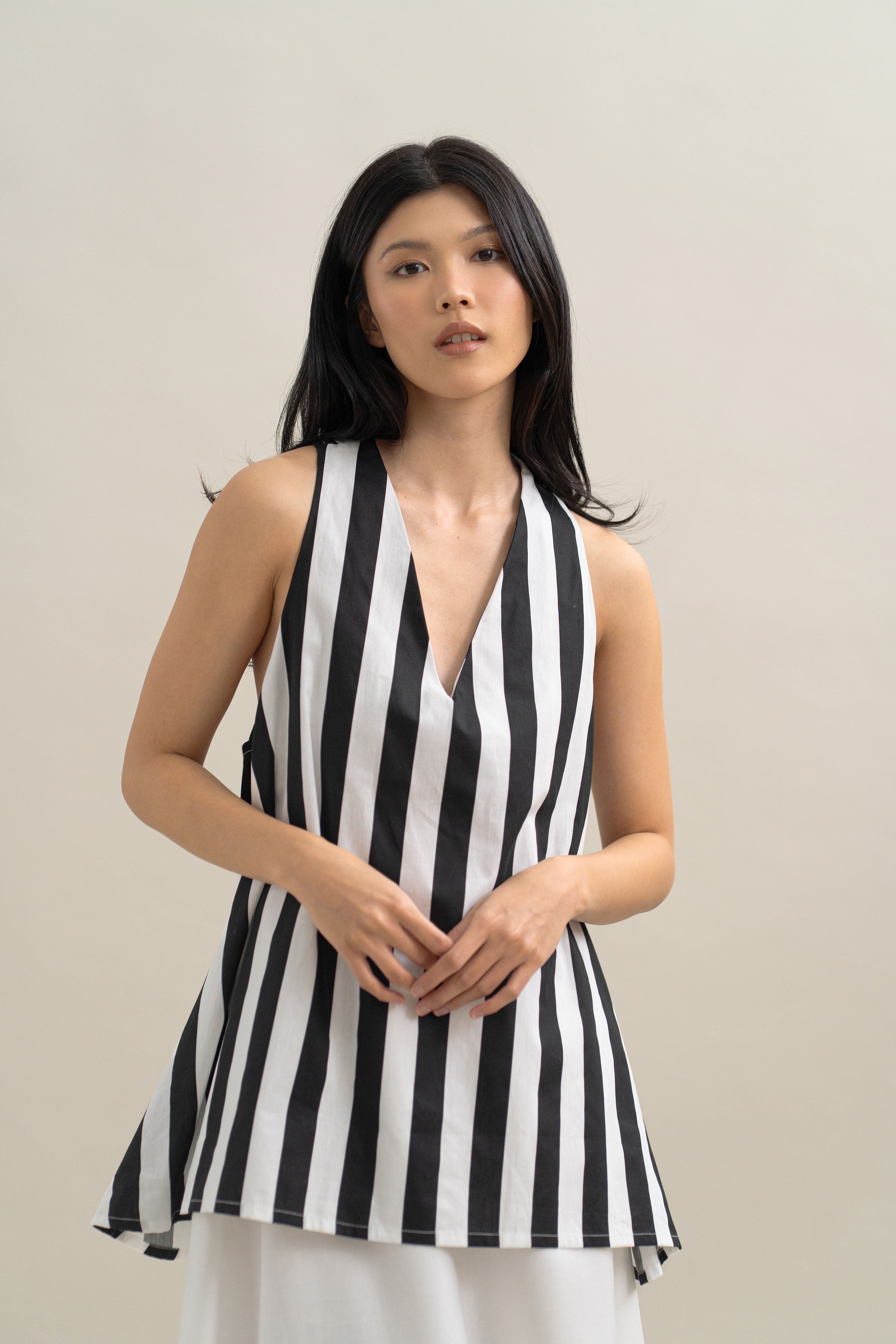 TM Stripe Tanktop in Monochrome