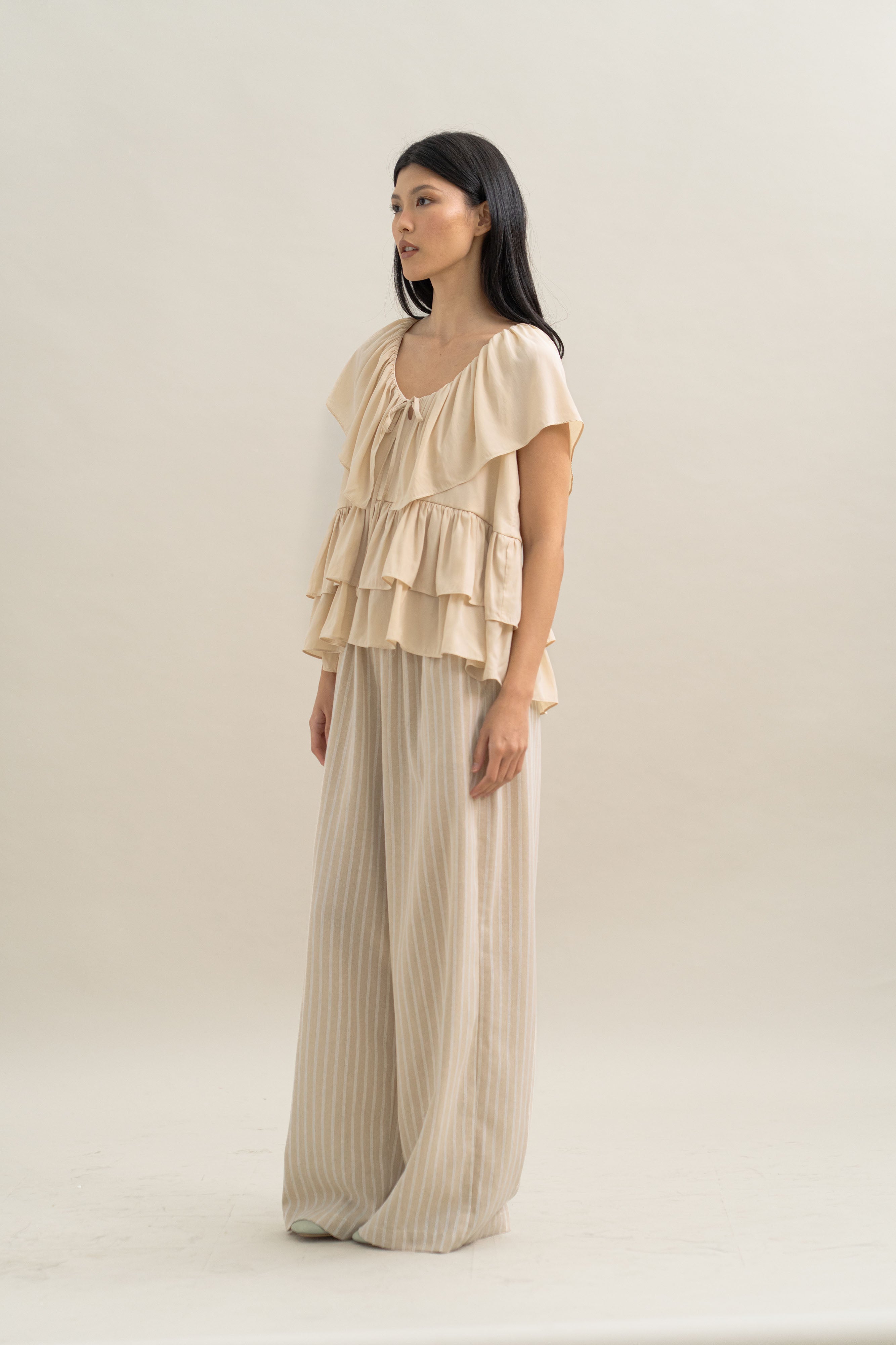 TM Flowy Top in Cream