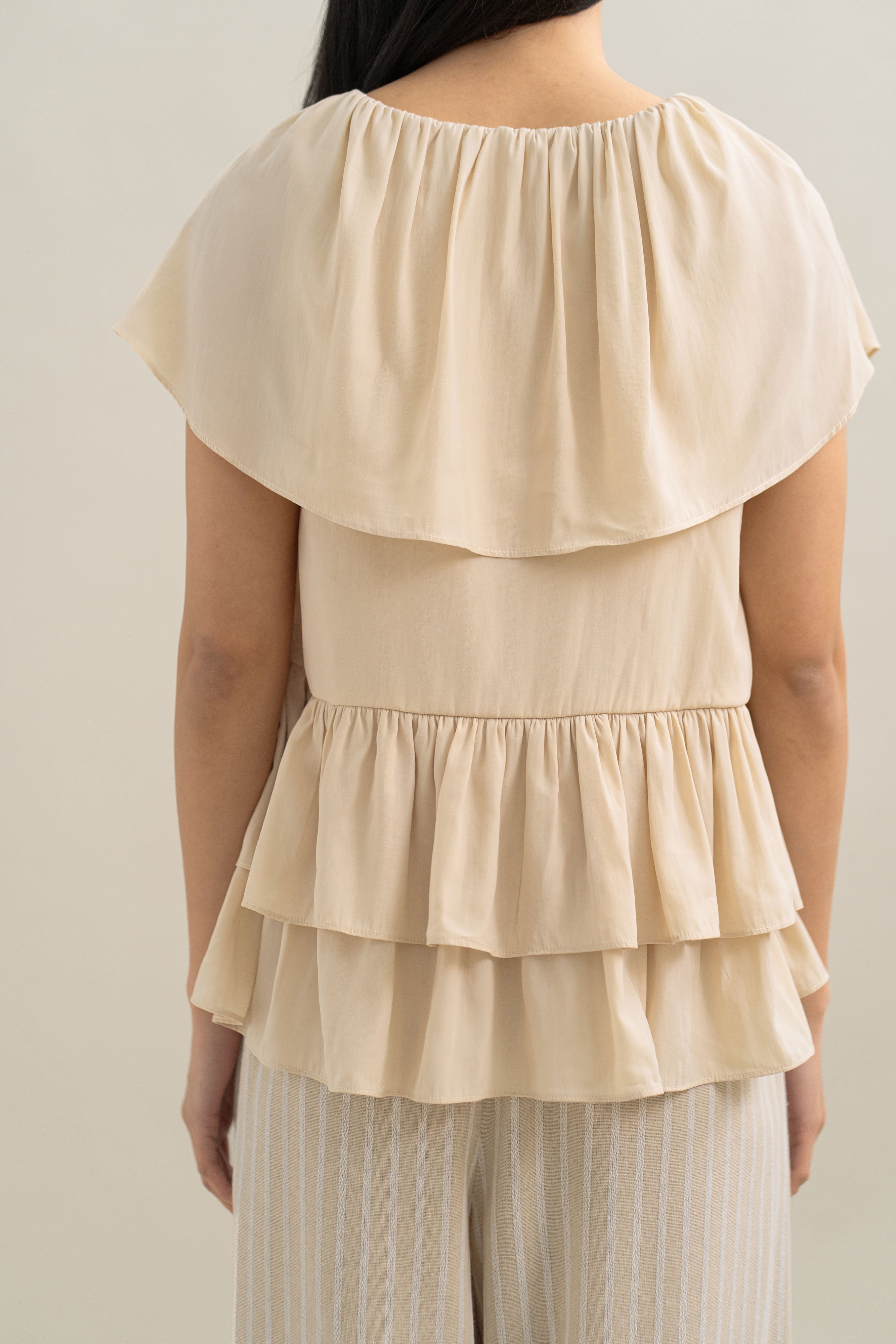 TM Flowy Top in Cream