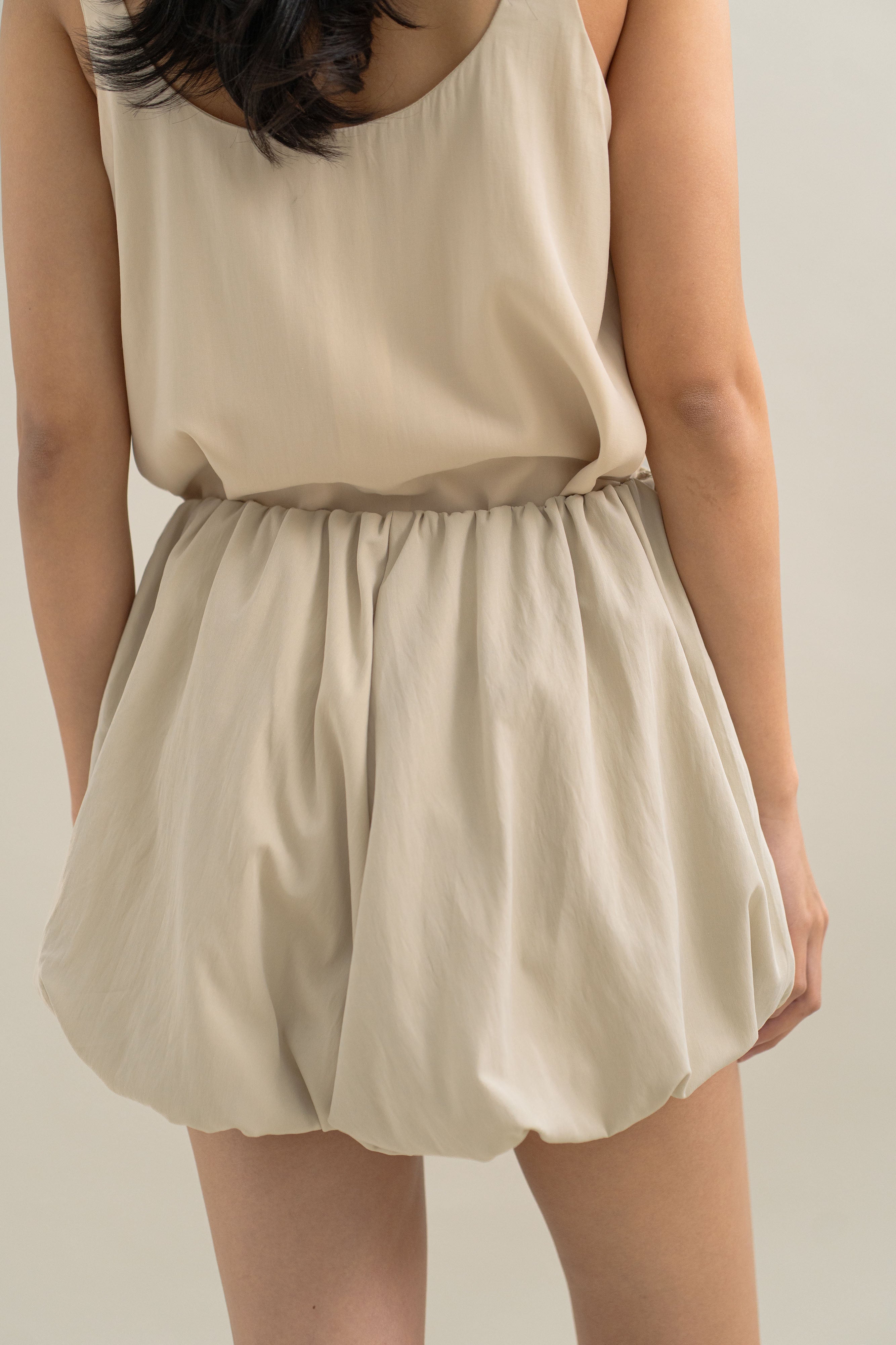 TM Puff Shorts in Cream