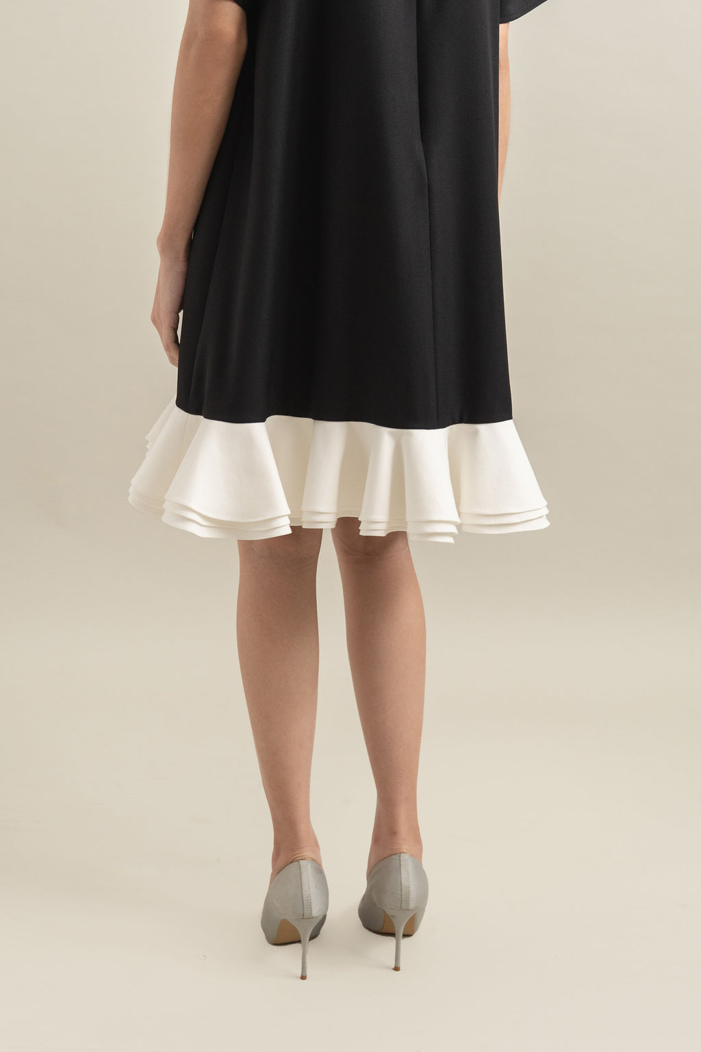 Bouquet Ruffle Dress in Licorice