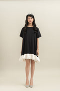 Bouquet Ruffle Dress in Licorice