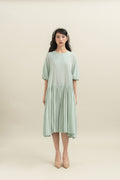 Bouquet Puff Dress in Mint