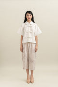 Bouquet Ribbon Shirt in Buttermilk