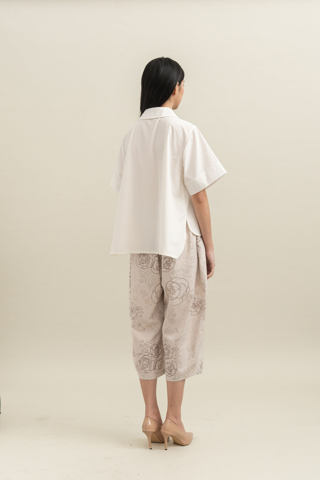 Bouquet Ribbon Shirt in Buttermilk