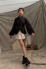Lembayung Long Sleeve Kebaya in Licorice