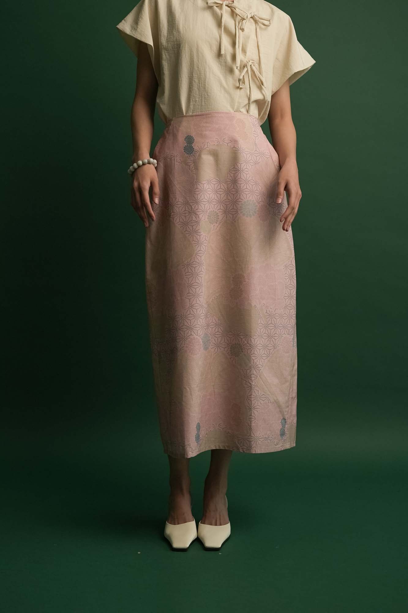 Chwee Kuih Midi Skirt