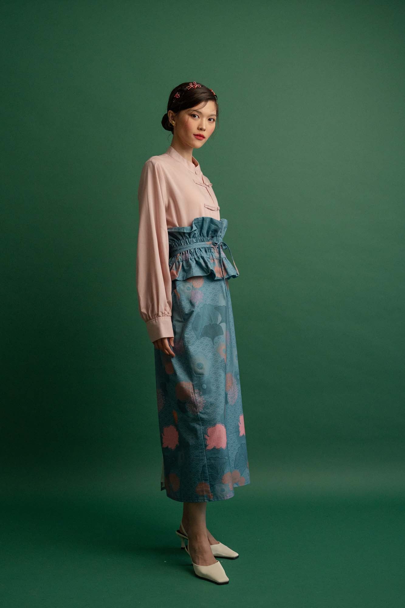 Chwee Kuih Midi Skirt