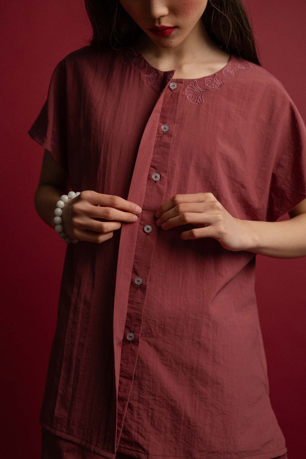 Petals Embroidery Top