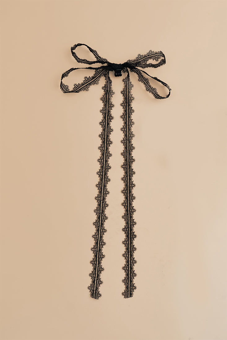 Quiet Ribbon Lace in Licorice