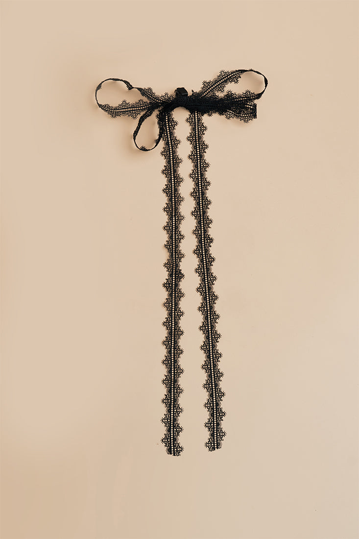 Quiet Ribbon Lace in Licorice