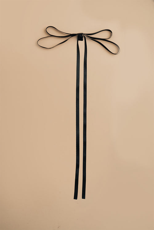 Quiet Ribbon Satin in Licorice